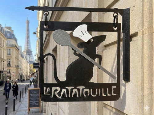 Ratatouille wall sign - la,